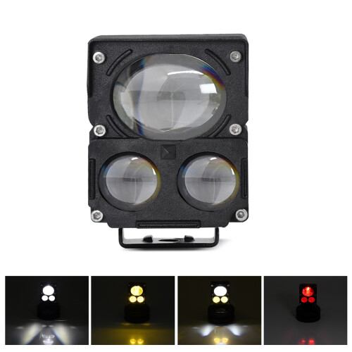 60W LED Motorcycle Fog Light 6000LM 4 Modes, Adjustable Mount 2
