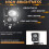 60W LED Motorcycle Fog Light 6000LM 4 Modes, Adjustable Mount 4