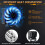 60W LED Motorcycle Fog Light 6000LM 4 Modes, Adjustable Mount 6