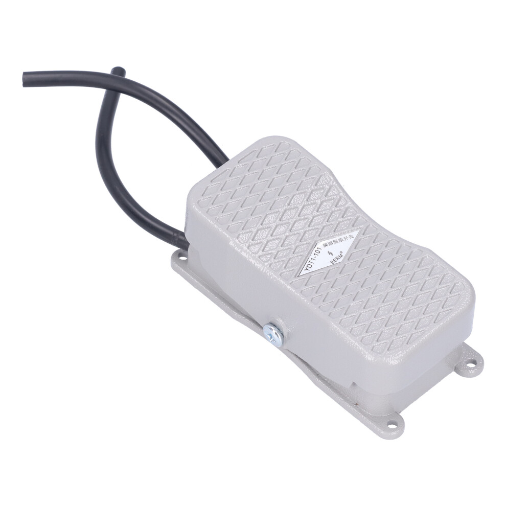 Metal Foot Pedal Switch Ydt1-101 10A 250Vac Nonslip Metal Controller 7901391534767