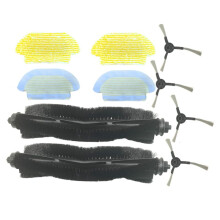 10PCS Main Brush Side Brushes Mop Cloths Replacement Parts for RCV3 Vacuum Cleaner Accessories