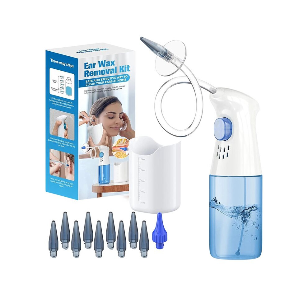Melitt Ear Wax Removal, Ear Cleaner, Ear Wax Removal Kit, Manual Ear Irrigation Flushing System