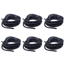 6pcs 20 Ft Split Wire Conduit Polyethylene Tubing Black Color Sleeve Tube 10mm Inner Diameter