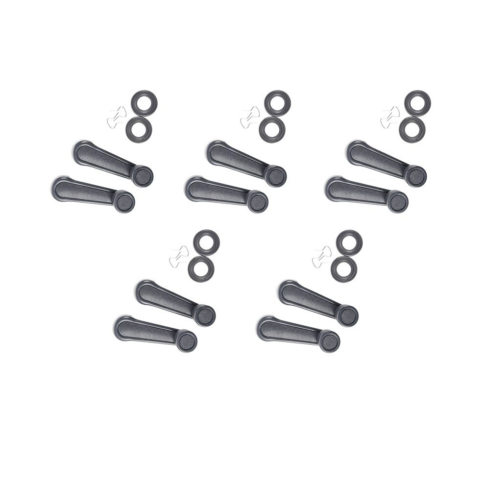 10 Pcs Plastic Universal Car Window Winder Cranks Handle Lever Gray 6031045888654