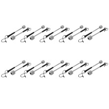 20Pcs Bass Drum Mallet Percussion Mallets Timpani Sticks with Stainless Steel Handle,White