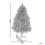 Beliani Artificial Snowy Christmas Tree MASALA 180 cm White 3