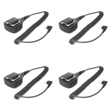 4X PMMN4013A 2-Pin PTT Microphone Remote Speaker Microphone Two Way Radio Shoulder for