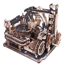 ROKR Wooden Puzzle Educational Hand-Assembled Three-Dimensional Track Building Blocks Youth Wooden Model Building Kit A