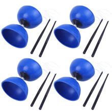 Dubbelkoppige Schudstaaf Diabolo Kinderen Studenten en Ouderen Buitenfitness Sensorische Trainingsapparatuur Blauw