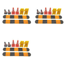 3 Uds. 1:18 Cinturón de Desaceleración de Simulación/Bache de Velocidad/Accesorios de Escena de Joroba de Velocidad 1/18 Modelo de Coche