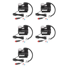 5X 12 V Kleine Autoreifen-Luftpumpe, Kabelgebundener Elektrischer Luftkompressor mit 3 Nadeln für Autos, Fahrräder, Motorräder, Kajaks
