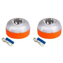 2X V16 Car Emergency Light USB Rechargable Emergency Beacon Light LED Road Flashing Warning Light