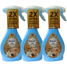 3 X 385ml Febreze Fabric Refresher Spray - Vanilla Cookie