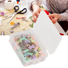 100Pcs Sewing Pins Package - Steel & Plastic Fixing Pins for DIY Crafts