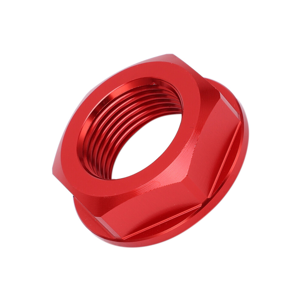 Motorcycle Rear Axle Nut M22x1.5 Aluminium Fit For Kawasaki Kx125 Red 4351391537801