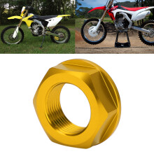 Aluminum Rear Wheel Axle Nut M22x1.5 for Off-Road Motorcycles, Gold