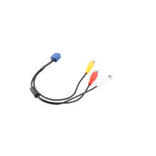 Car RCA VTR Cable 6 Pin Blue Replacement Adapter for Toyota Car A/V Port