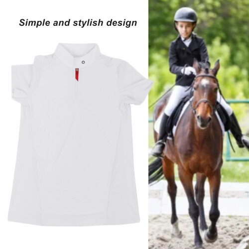 White Horse Riding Shirt for Child