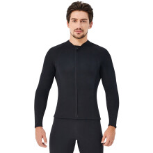 2mm Neoprene Diving Top for Men & Women with Front Zipper, Long Sleeve Wetsuit Jacket