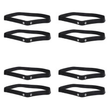 8 Stück Elastische Herz Frequenz Brust Gurt Bänder für Geonaute Wahoo Magene Bryton Coospo Herz Frequenz Sensor Brust Gurt