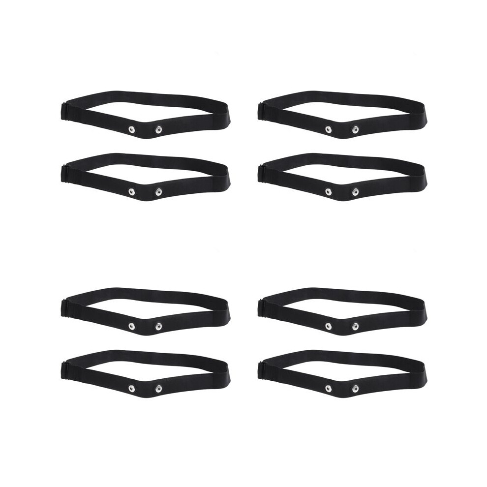 Brecantia 8Pcs Elastic Heart Rate Chest Strap Bands For Geonaute Wahoo Magene Bryton Coospo Heart Rate Sensor Chest Belt