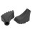 4 Pcs Rubber Trekking Pole Tips Black 12mm Protective Covers 8