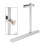 Adjustable Aluminum GPU Support Bracket for 9cm-14cm Fans Silver 9