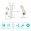 Wireless Bluetooth Earphones Sweatproof Compact 10mm Drivers Black 5