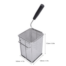 304 Stainless Steel Fry Basket with Handle