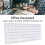 Wireless Mini Silver 102-Key Bluetooth Keyboard for iOS Android Windows 4