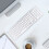 Wireless Mini Silver 102-Key Bluetooth Keyboard for iOS Android Windows 8