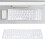 Wireless Mini Silver 102-Key Bluetooth Keyboard for iOS Android Windows 15