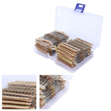 Electronic Resistor Kit 1220 Pcs 0.33Ω-4.7MΩ Carbon Film 5% 1/4W Components