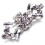 3 Par Rhinestone Crystal BröLlopsbröLlop Diamante Crystal SkokläMmor 3