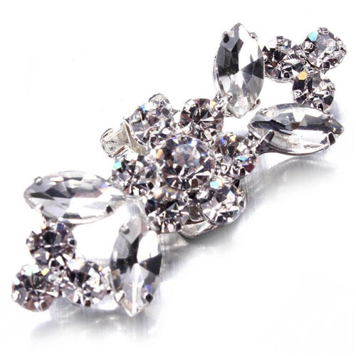 3 Par Rhinestone Crystal BröLlopsbröLlop Diamante Crystal SkokläMmor 2
