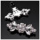 3 Par Rhinestone Crystal BröLlopsbröLlop Diamante Crystal SkokläMmor 5