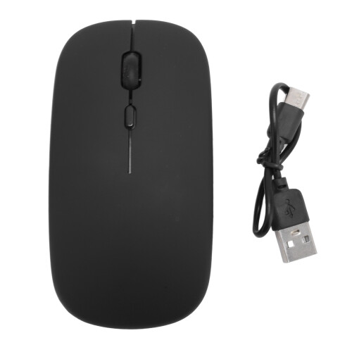 Wireless Ergonomic Dual Mode Mouse 2.4G Bluetooth 1600DPI Rechargeable 1