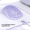 Wireless Bluetooth Mouse 3 DPI Adjustable Silent 300mAh Purple 3