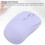 Wireless Bluetooth Mouse 3 DPI Adjustable Silent 300mAh Purple 11