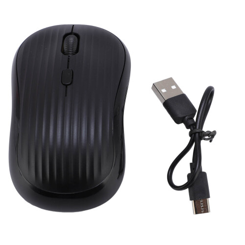 Wireless Bluetooth Mouse, 3 DPI, Rechargeable, Silent, 2.4G Dual Mode Black 1