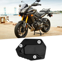 Anti-Slip Side Stand Pad for Yamaha MT 09 FZ 09 FJ 09, Black