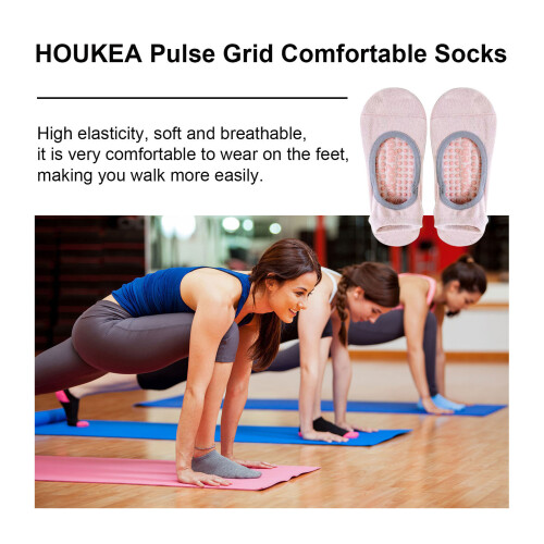 2 Paar Yogasocken rutschfest, hoch elastisch 2
