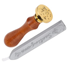 Wax Seal Stamp Kit Silver Little Prince Mahogany & Fire Lacquer Wax