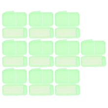 10pcs Green Apple Flavor Orthodontic Wax for Braces, 5.5x3.5cm