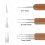 Professional Dreadlock Crochet Hook Set 0.5mm Bamboo Alloy Portable Tool 4