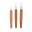 Professional Dreadlock Crochet Hook Set 0.5mm Bamboo Alloy Portable Tool 10