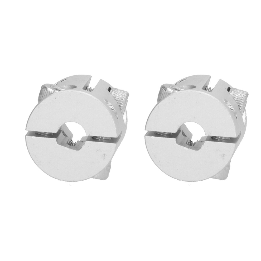 Aluminium 2PCS D-Hole Hex Coupler 6mm 8mm