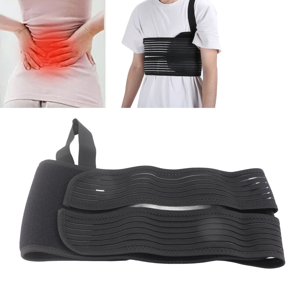 Breathable Adjustable Rib Brace Belt L 80-115cm Unisex Chest Protector
