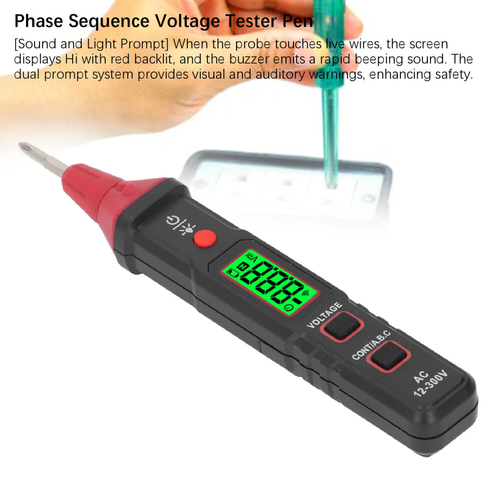 AC Voltage Detector 12-300V NCV Phase Tester