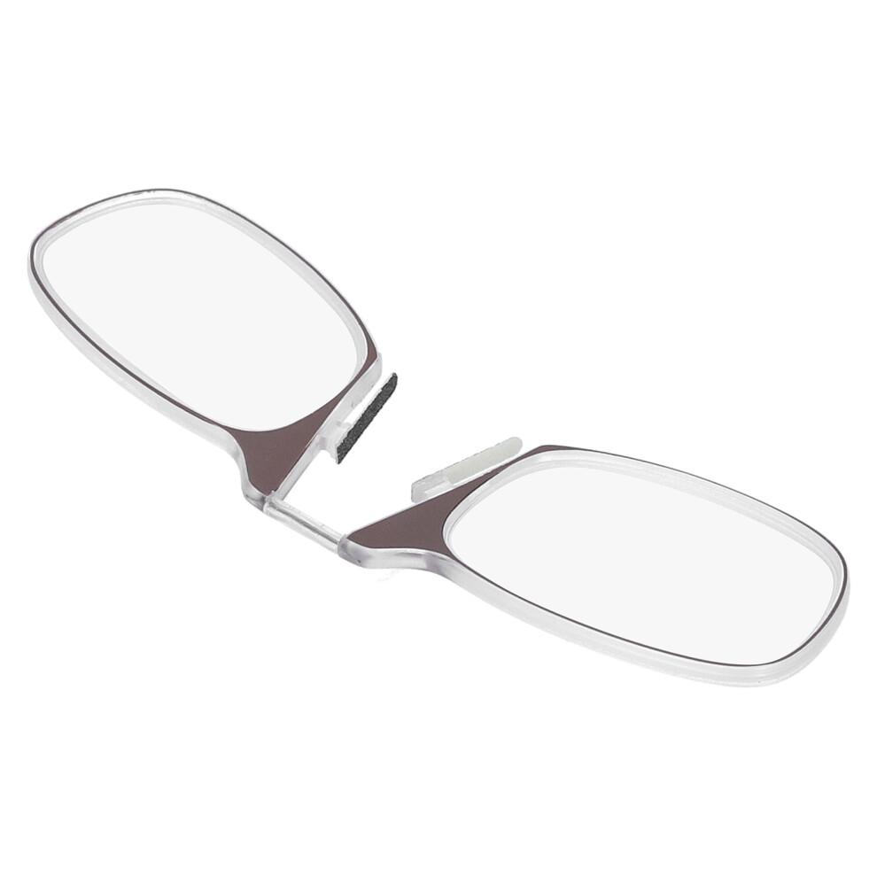 Blue/Light/Brown Blocking Armless Reading Glasses For Elderly (+200 Brown)